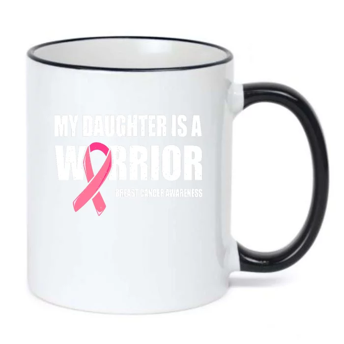 Funny Daughter Breast Cancer Breast Cancer Warrior Black Color Changing Mug