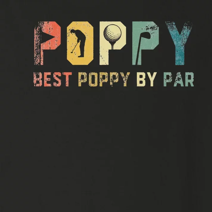 Father's Day Best Poppy By Par Golf Gifts For Dad Grandpa Toddler Long Sleeve Shirt