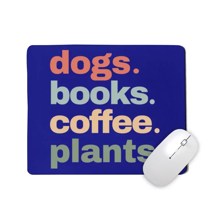 Funny Dogs Books Coffee Plant Lover Gardening Mothers Day Gift Mousepad