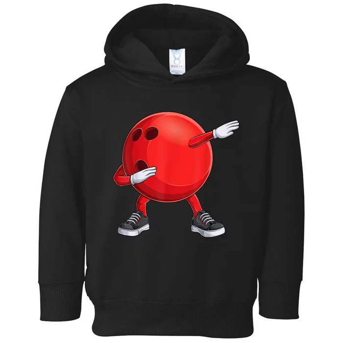 Funny Dab Bowling Ball Bowler Bowling Player Toddler Hoodie