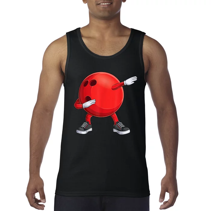 Funny Dab Bowling Ball Bowler Bowling Player Tank Top