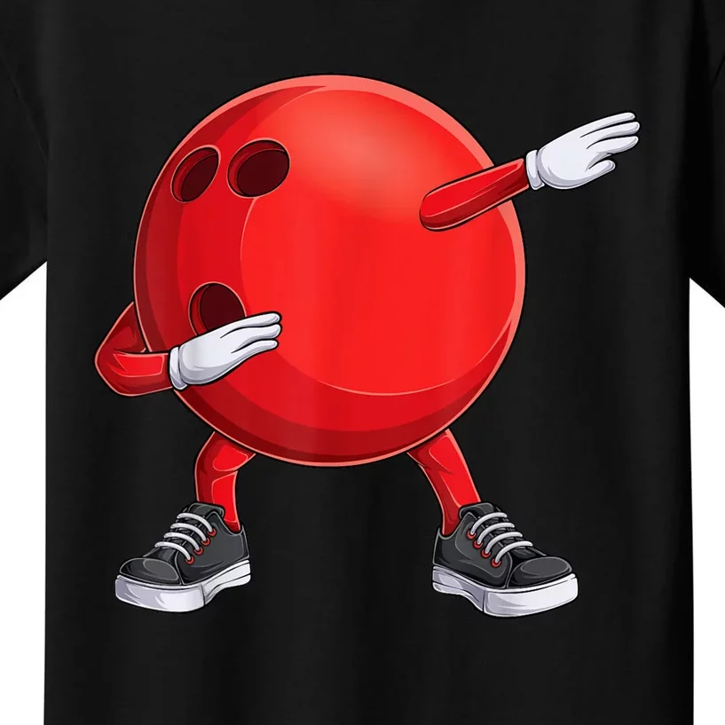 Funny Dab Bowling Ball Bowler Bowling Player Kids T-Shirt