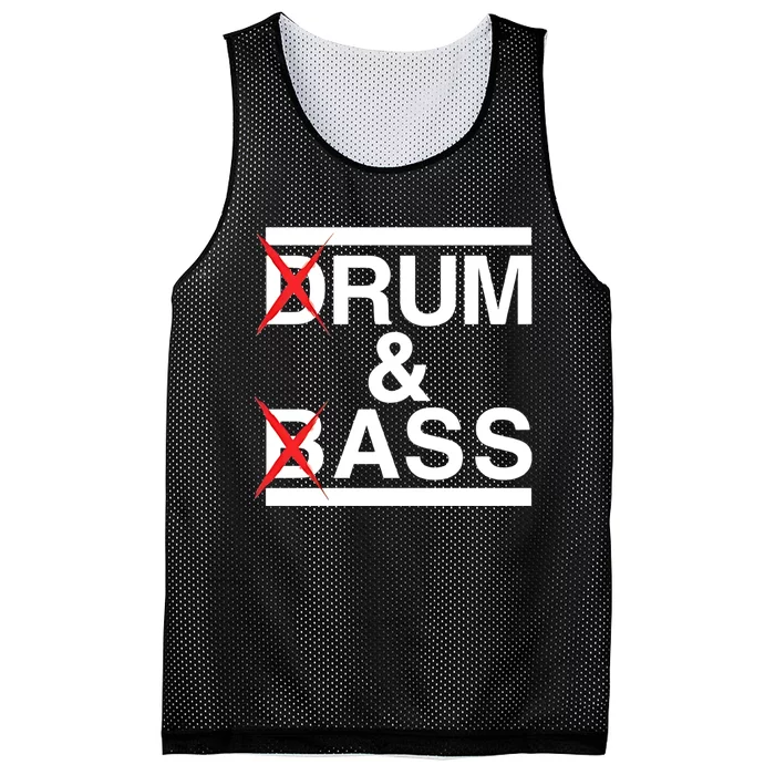 Funny Drum & Bass / Rum & Ass Lovers Mesh Reversible Basketball Jersey Tank