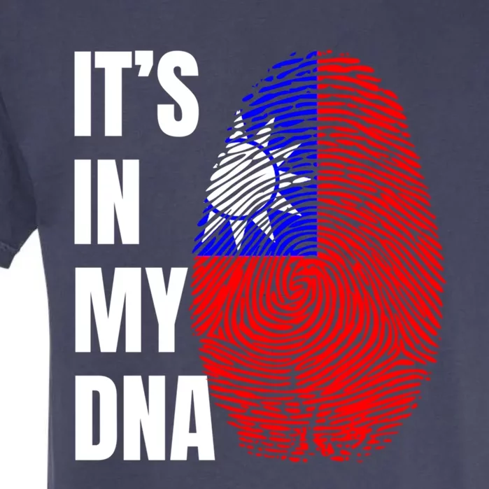 Fingerprint Dna Biometry Flag Taiwan Great Gift Garment-Dyed Heavyweight T-Shirt