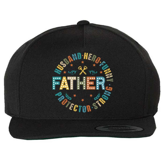 FatherS Day Best Dad Ever Wool Snapback Cap