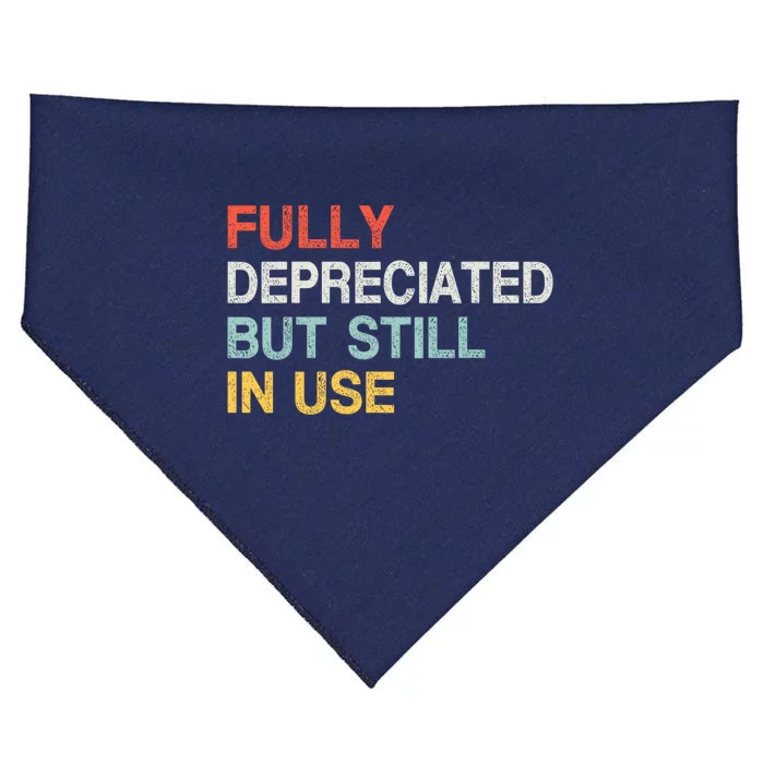 Fully Depreciated But Still In Use Funny Accounting Quote USA-Made Doggie Bandana