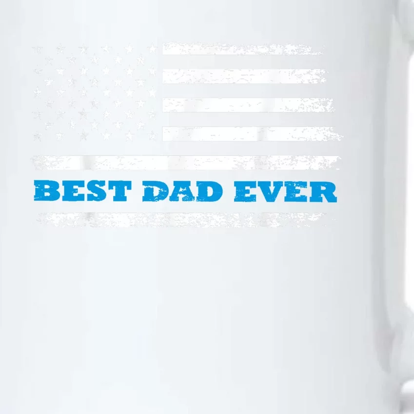 Fathers Day Best Dad Ever With Fathers Day Best Dad Ever With US American Flag Black Color Changing Mug