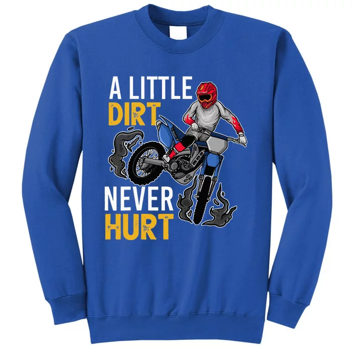 Funny Dirt Bike Design For Motorbike Racing Tall Sweatshirt