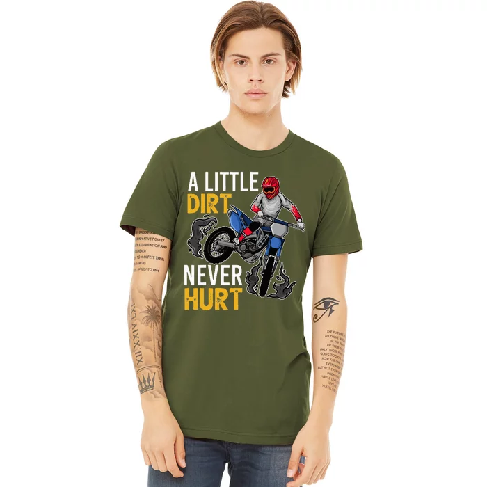 Funny Dirt Bike Design For Motorbike Racing Premium T-Shirt