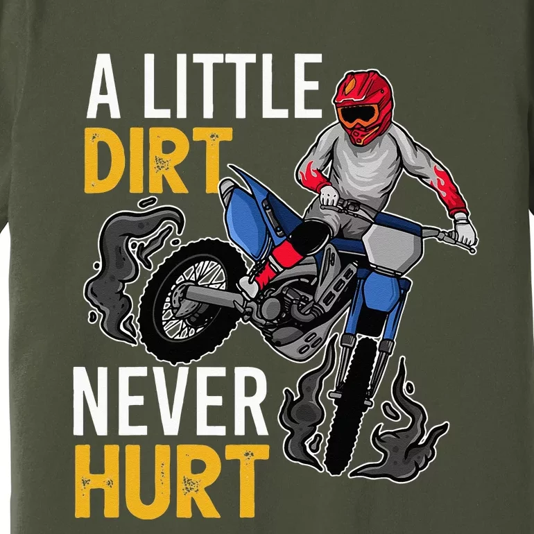 Funny Dirt Bike Design For Motorbike Racing Premium T-Shirt