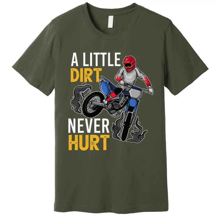 Funny Dirt Bike Design For Motorbike Racing Premium T-Shirt