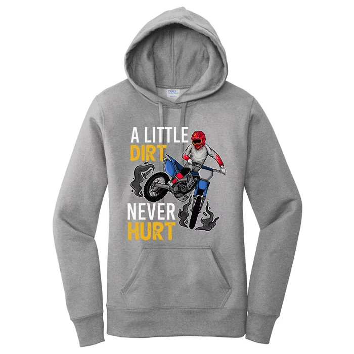 Funny Dirt Bike Design For Motorbike Racing Women's Pullover Hoodie