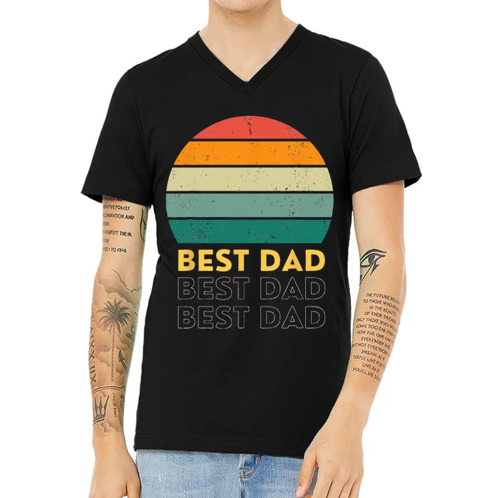 Father's Day BEST DAD V-Neck T-Shirt