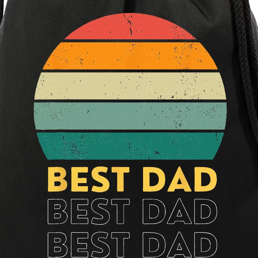 Father's Day BEST DAD Drawstring Bag