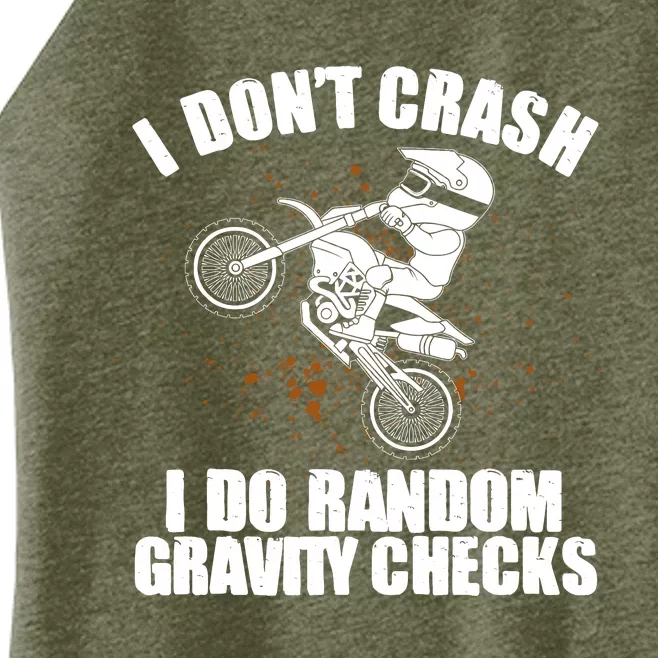 Funny Dirt Bike Gift Boy Random Gravity Checks Motocross Women’s Perfect Tri Rocker Tank