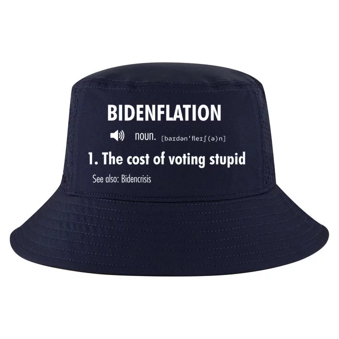 Funny Definition BidenFlation The Cost Of Voting Stupid Cool Comfort Performance Bucket Hat