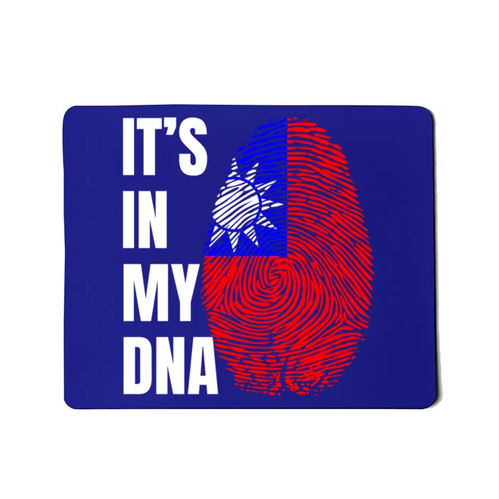 Fingerprint Dna Biometry Flag Taiwan Gift Mousepad