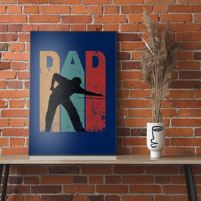 Father's Day Billiards Dad Vintage Gift For Dad Poster