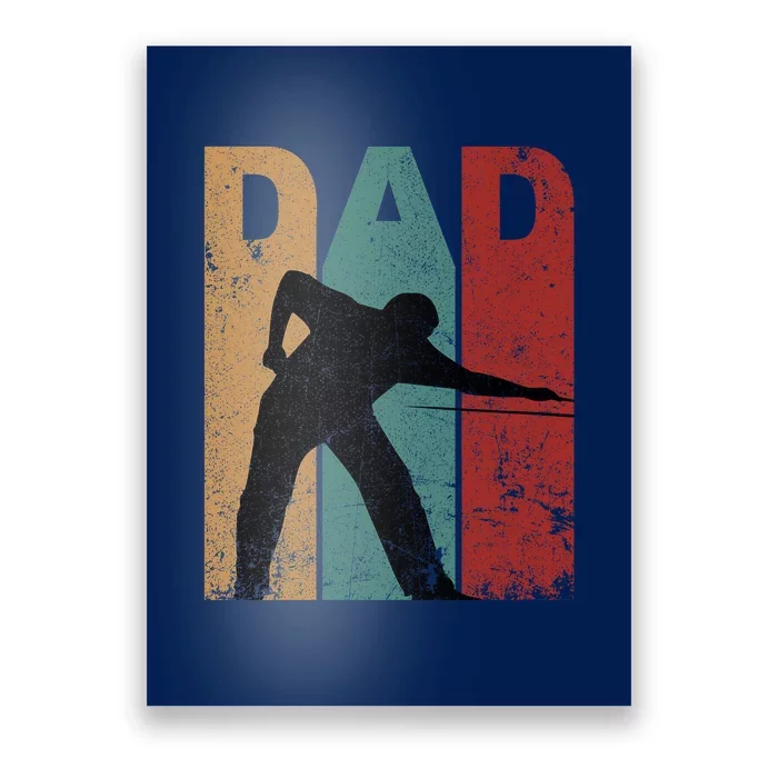 Father's Day Billiards Dad Vintage Gift For Dad Poster