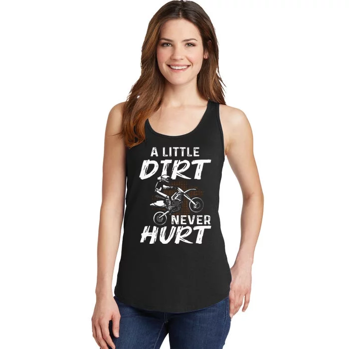 Funny Dirt Bike Gift For Motorcycle Motocross Biker Ladies Essential Tank