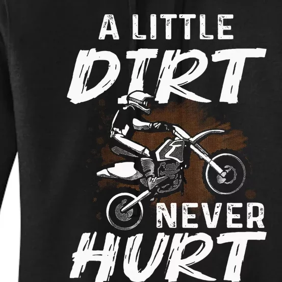 Funny Dirt Bike Gift For Motorcycle Motocross Biker Women's Pullover Hoodie