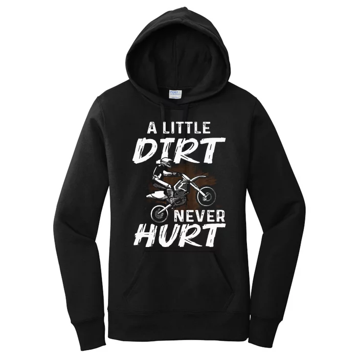 Funny Dirt Bike Gift For Motorcycle Motocross Biker Women's Pullover Hoodie