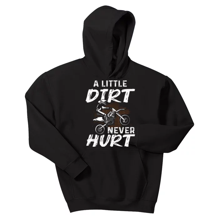 Funny Dirt Bike Gift For Motorcycle Motocross Biker Kids Hoodie