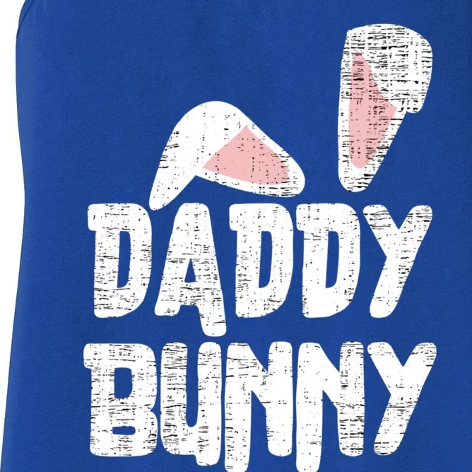 Funny Daddy Bunny Ears Easter Family Matching Father Dad Gift Women's Racerback Tank