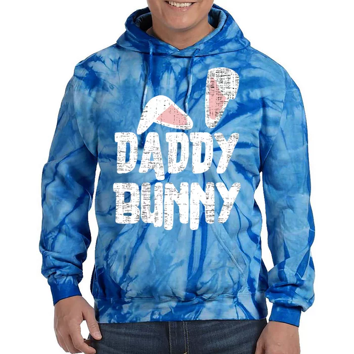 Funny Daddy Bunny Ears Easter Family Matching Father Dad Gift Tie Dye Hoodie