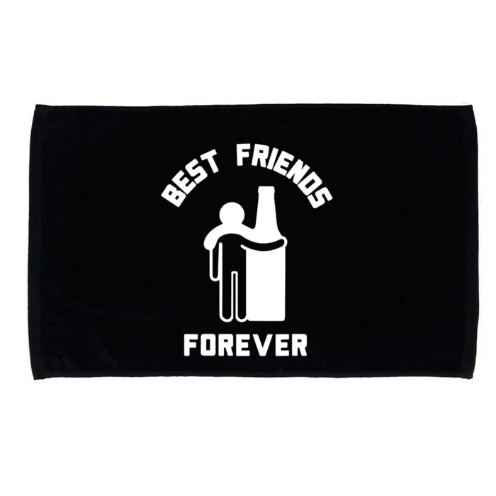 Funny Drinking Best Friend Forever Dad Saying Microfiber Hand Towel