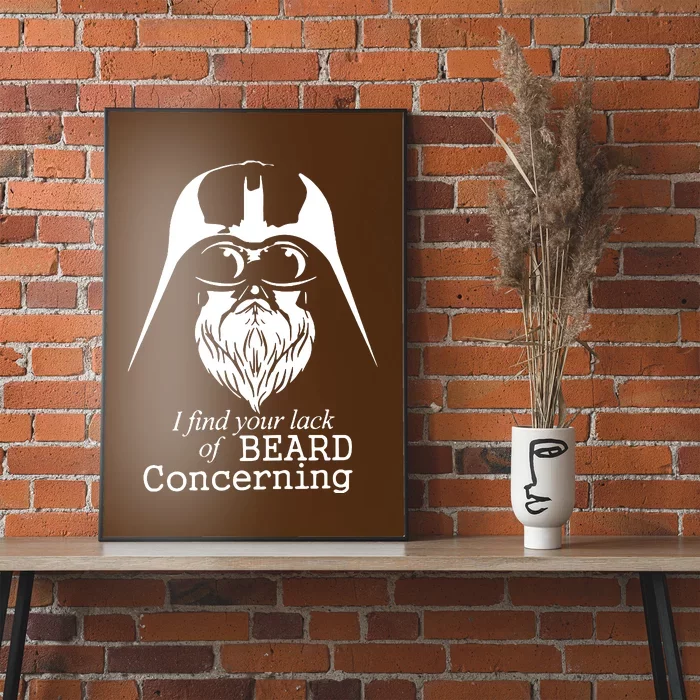 Funny Darth Beard Poster