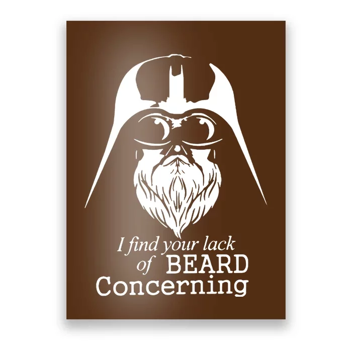 Funny Darth Beard Poster