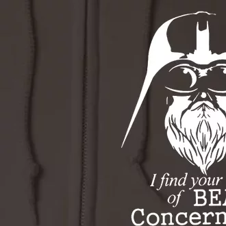 Funny Darth Beard Full Zip Hoodie