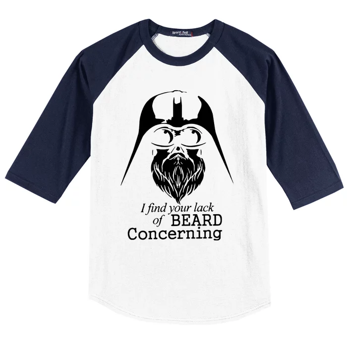 Funny Darth Beard Baseball Sleeve Shirt