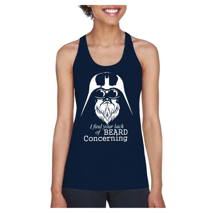 Funny Darth Beard Women's Racerback Tank