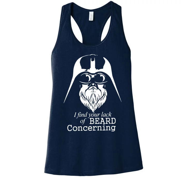 Funny Darth Beard Women's Racerback Tank