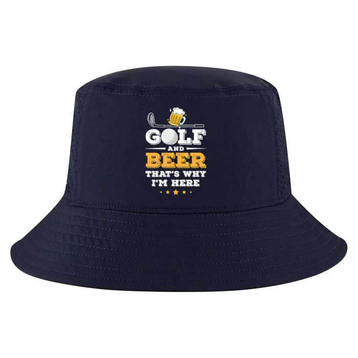 Father's Day Beer Joke Dad Beer Lovers Playing Golf Gift Cool Comfort Performance Bucket Hat