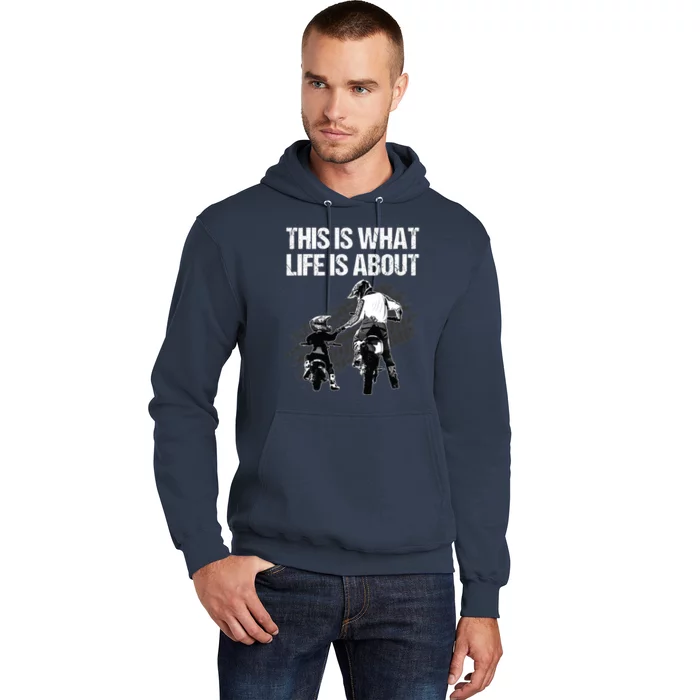 Funny Dirt Bike Art For Men Dad Boys Kid Motorcycle Lover Hoodie