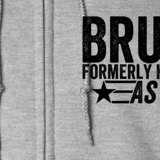 Funny Dad Bruh Formerly Known As Dad Full Zip Hoodie