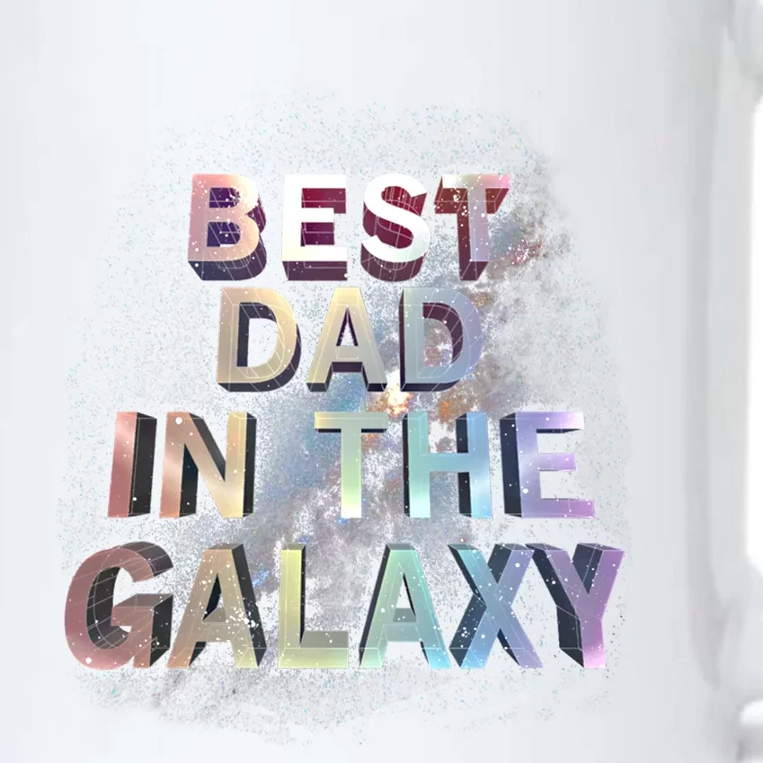 Fathers Day Best Dad In The Galaxy Rainbow Cute Gift Black Color Changing Mug