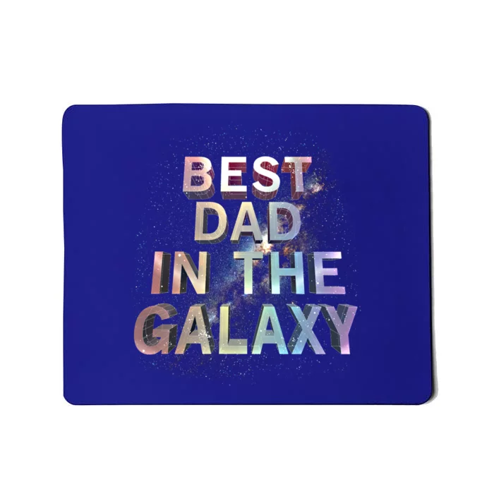 Fathers Day Best Dad In The Galaxy Rainbow Cute Gift Mousepad