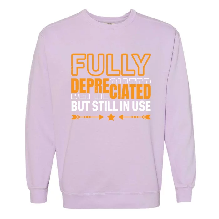 Fully Depreciated But Still In Use Cute Gift Garment-Dyed Sweatshirt