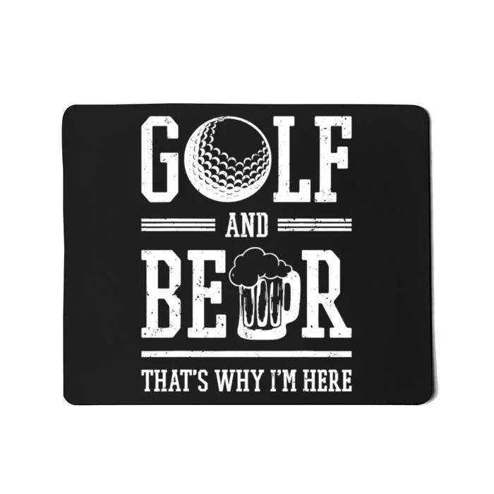 Father's Day Beer Joke Dad Beer Lovers Playing Golf Gift For Dad Mousepad