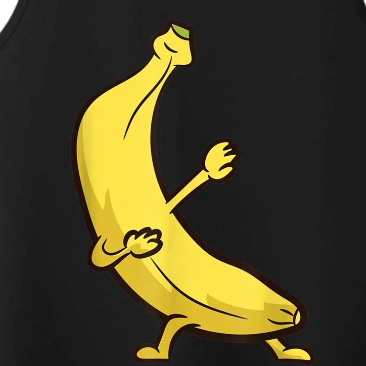 Funny Dabbing Banana Cool Banana Dab Fruit Performance Tank