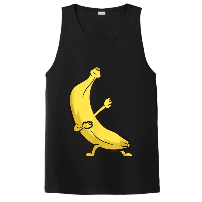 Funny Dabbing Banana Cool Banana Dab Fruit Performance Tank