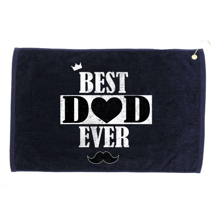 Father's Day Best Dad Ever Gift Grommeted Golf Towel