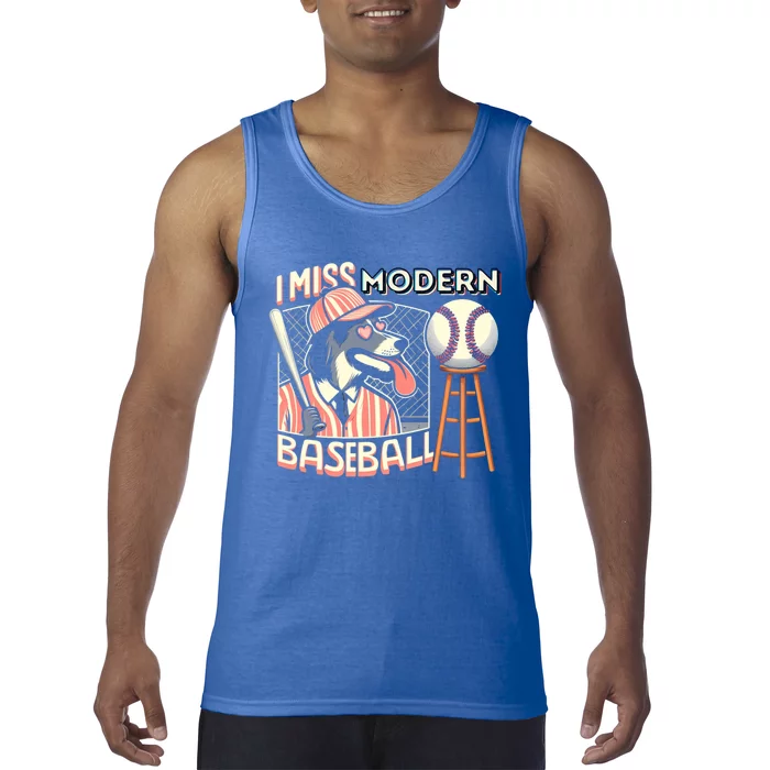 Funny Dog Baseball Meme Cute Gift Tank Top