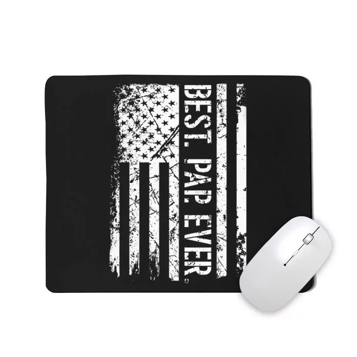 Fathers Day Best Pap Ever American Flag Gift Mousepad