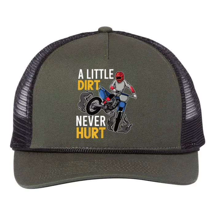 Funny Dirt Bike Design For Motorbike Racing Retro Rope Trucker Hat Cap