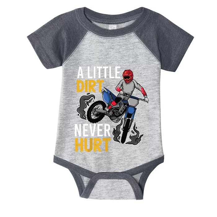 Funny Dirt Bike Design For Motorbike Racing Infant Baby Jersey Bodysuit